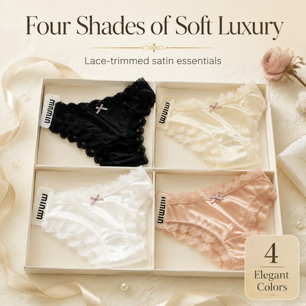 QS Silky Flowing Satin Briefs