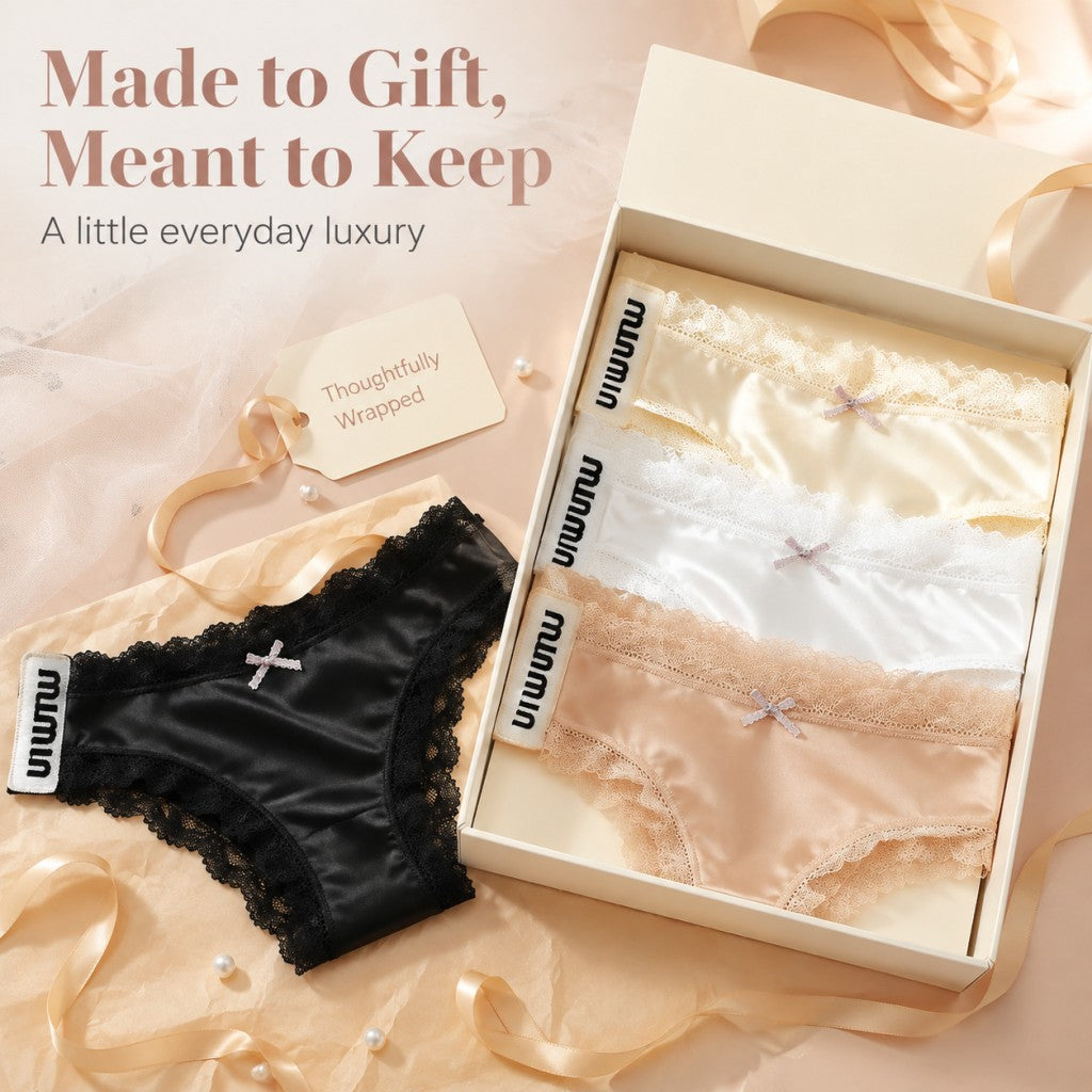 QS Silky Flowing Satin Briefs