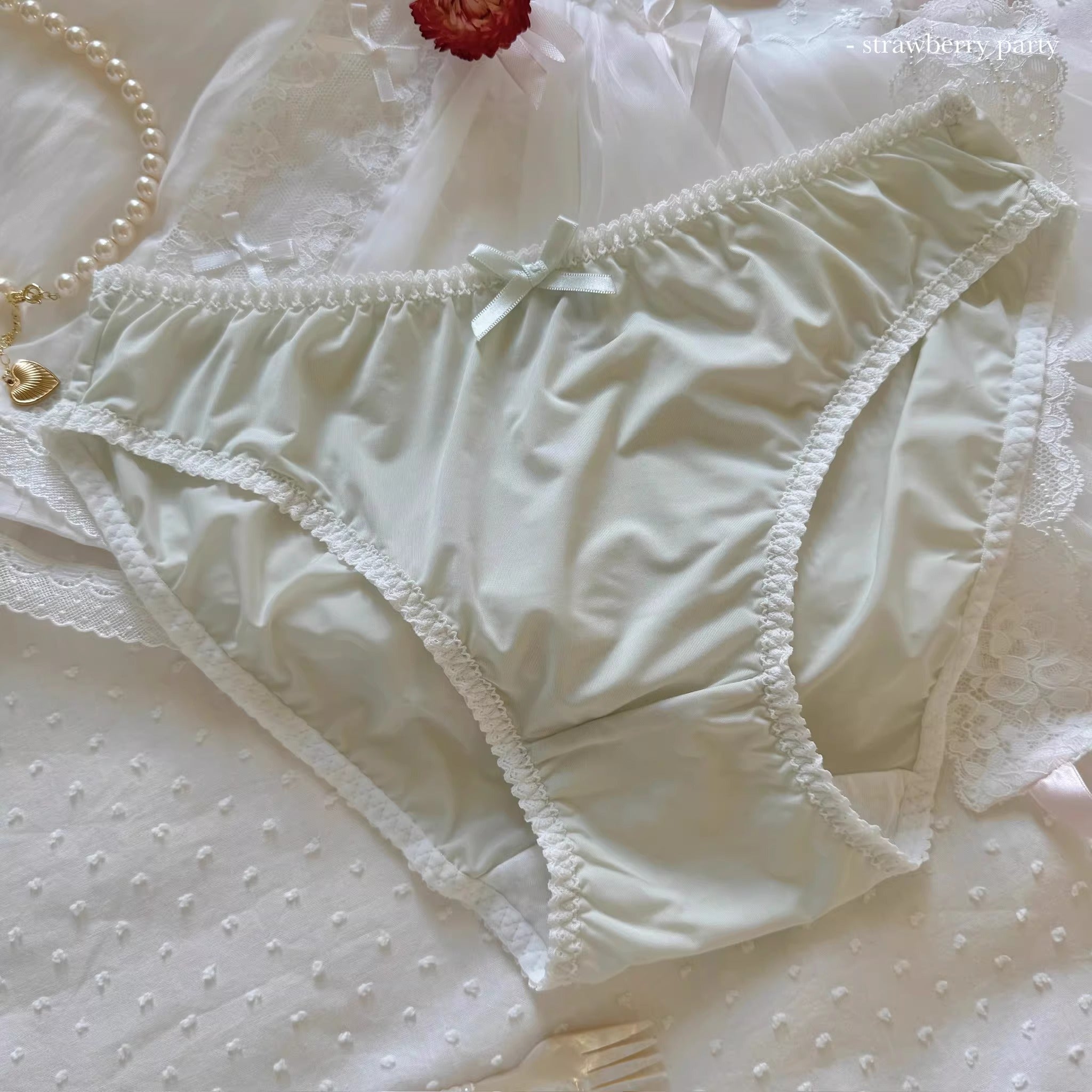 QS Lace Trim Silky Panties
