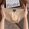 QS Sexy Ice Silk Satin Breathable Briefs