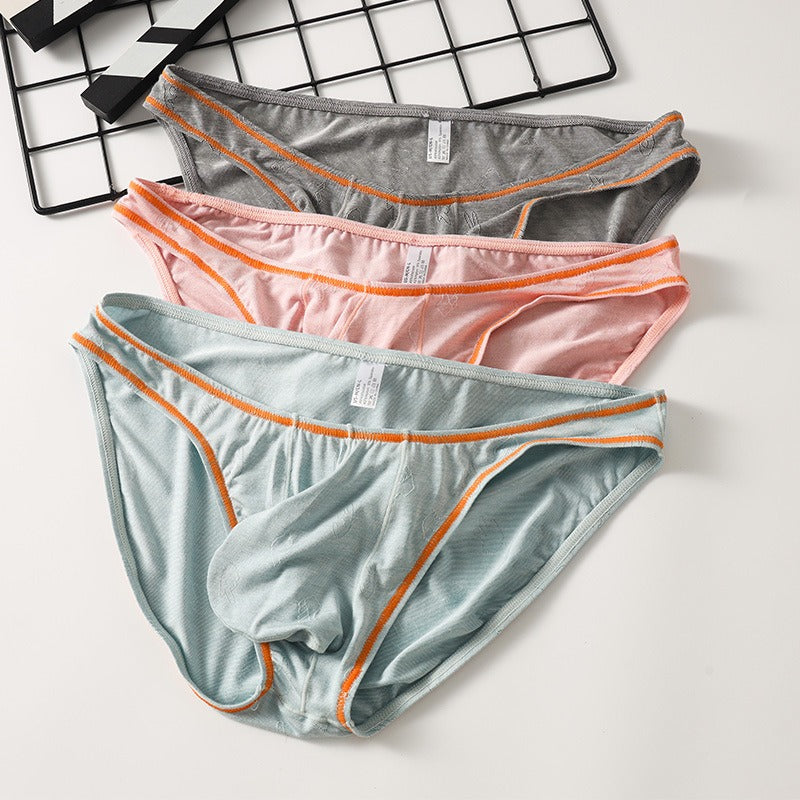 QS Contrasting Trim Breathable Cotton Briefs