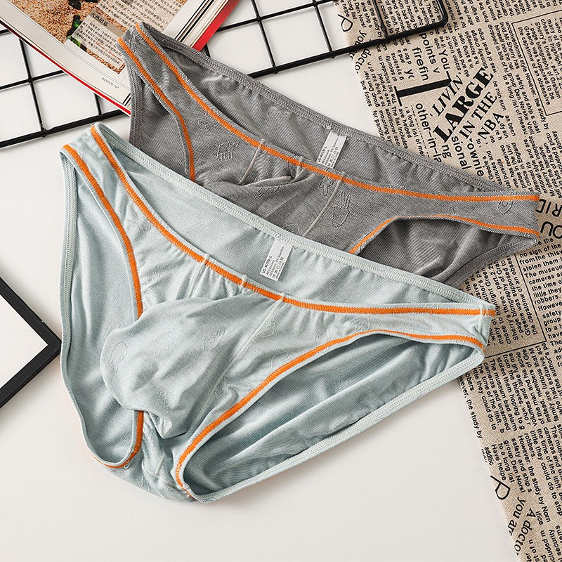 QS Contrasting Trim Breathable Cotton Briefs