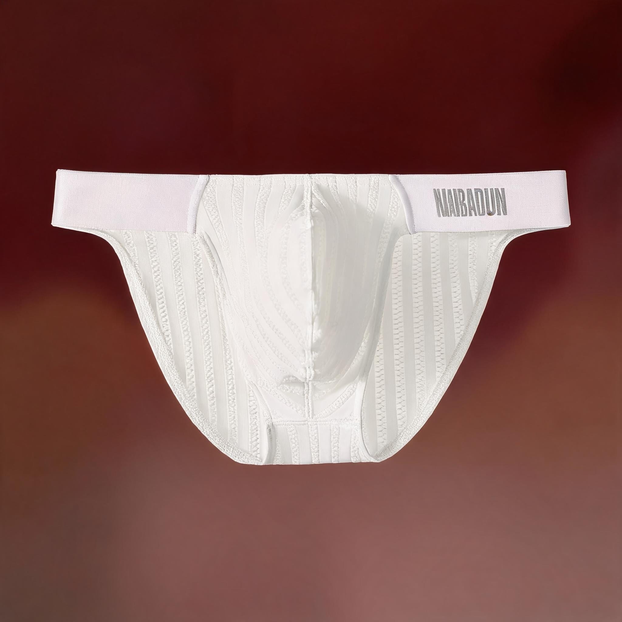 ZD【Anniversary Sale】 Vertical Lace Mesh Breathable Low Rise Men Briefs