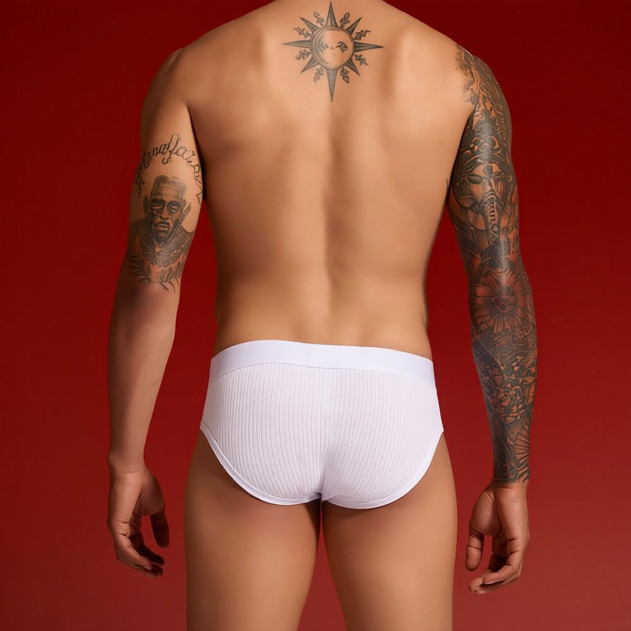 QS Ribbed Cotton Breathable Sexy Briefs