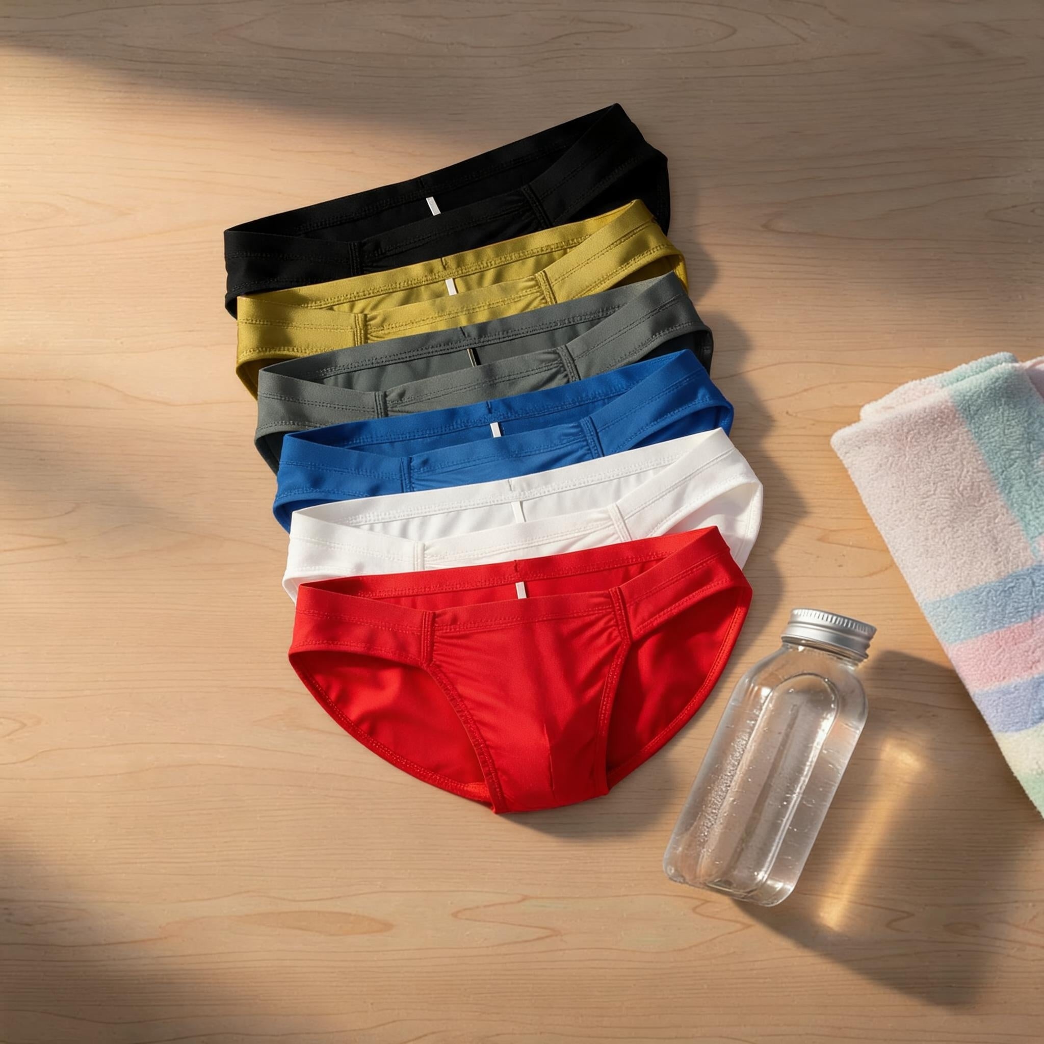 Satin Big Pouch Sexy Triangle Panties