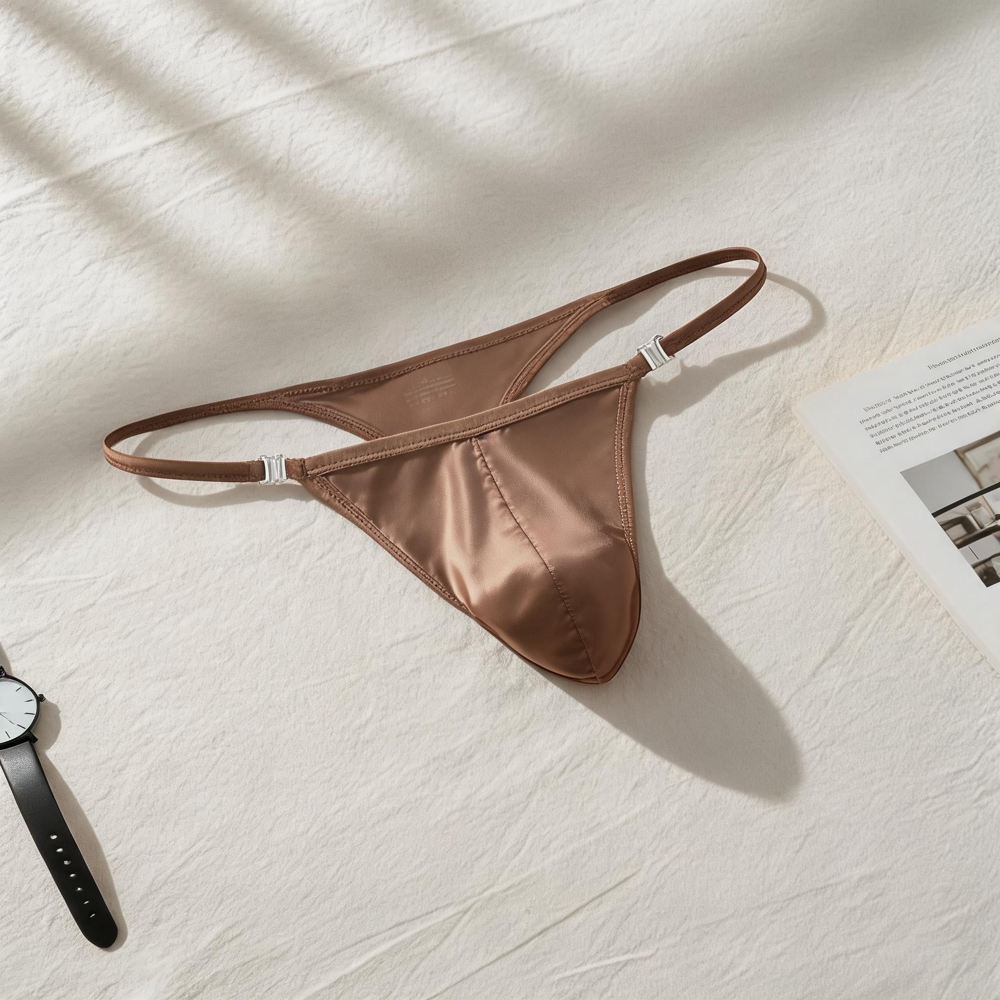 QS Satin Ice Silk Sports Thong