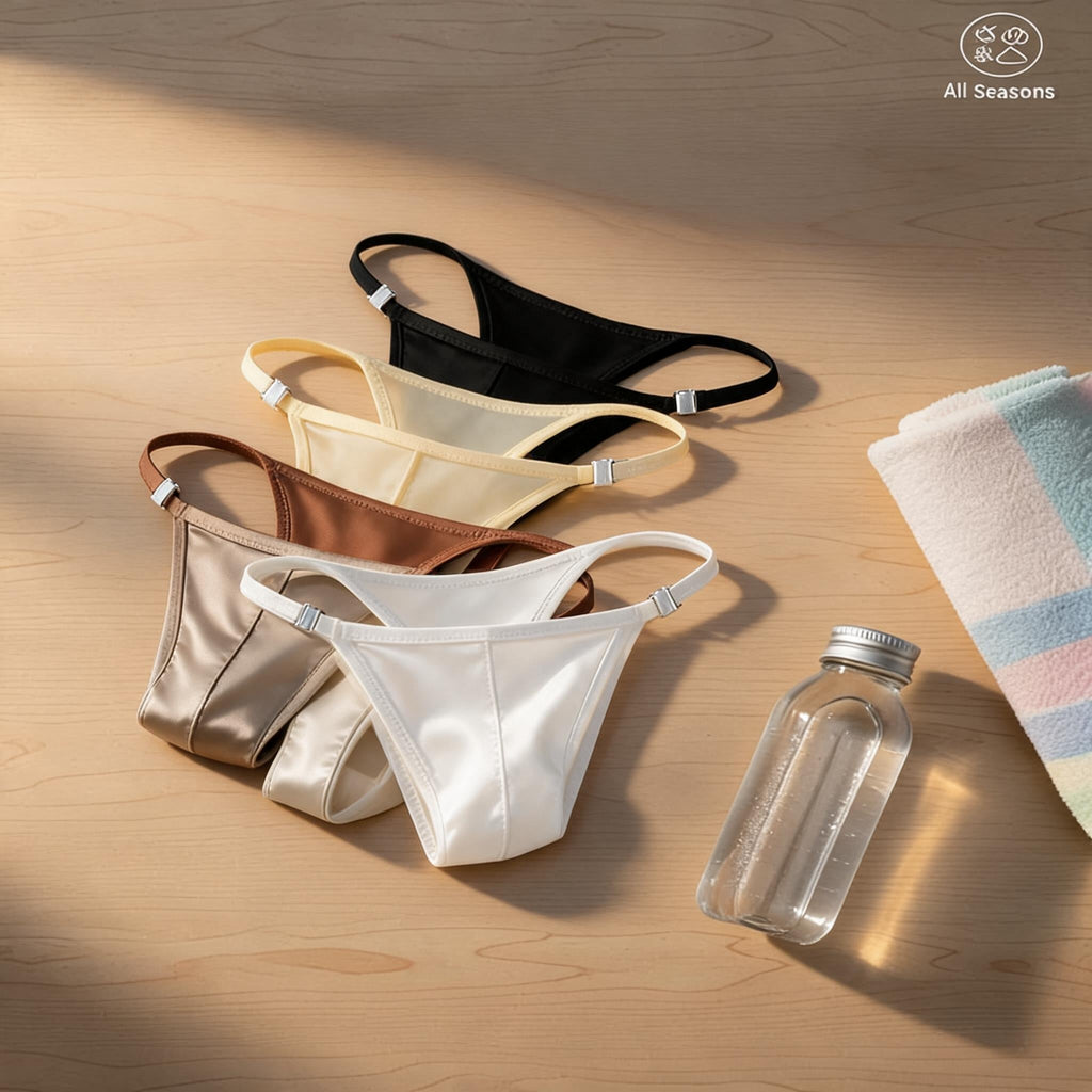 QS Satin Ice Silk Sports Thong