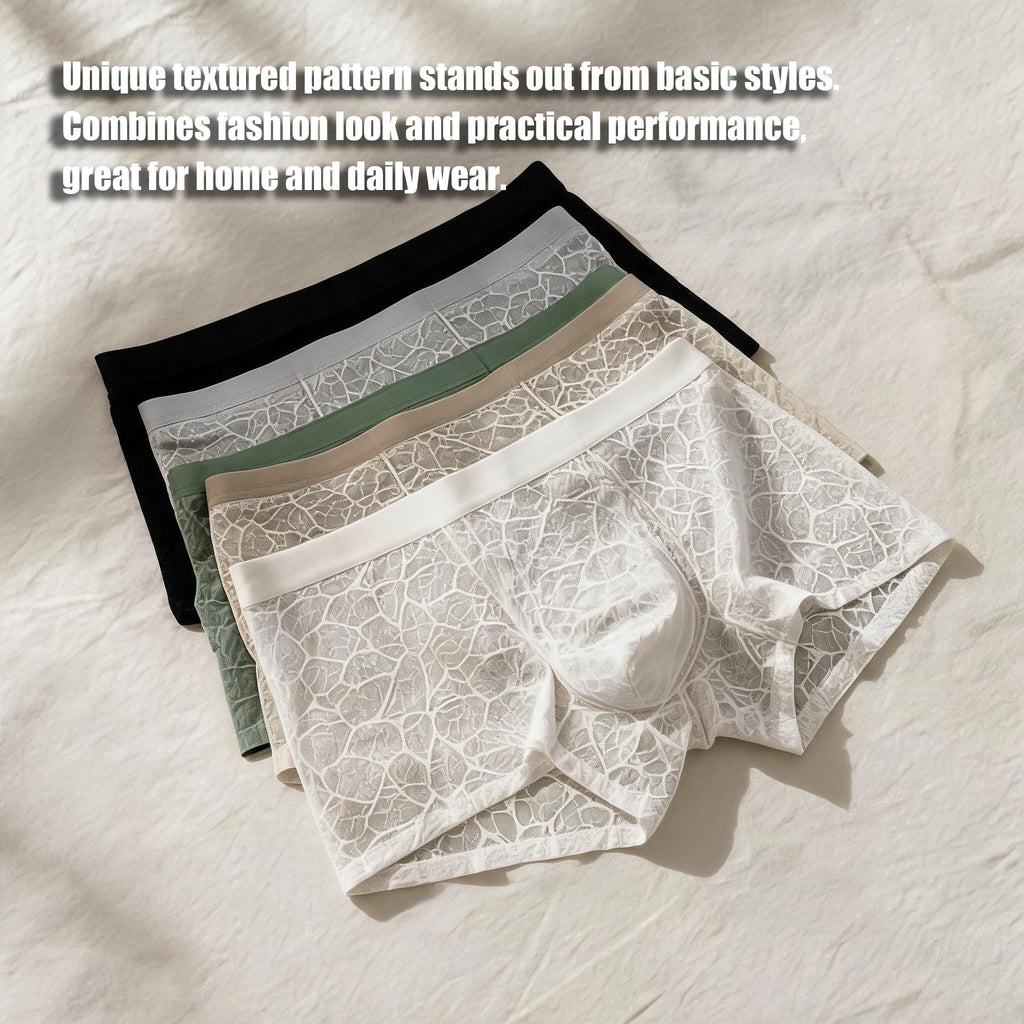 QS Sexy Lace Mesh Boxer Briefs