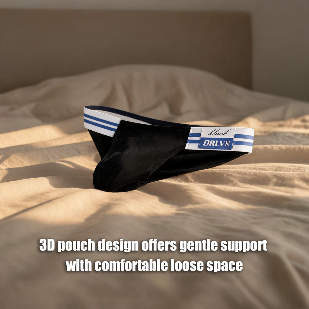 Striped Label Cotton Men's Briefs
