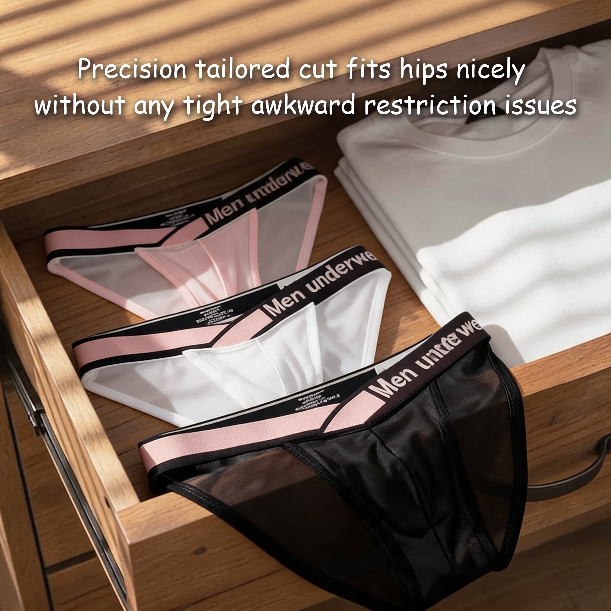 V-belt mesh briefs