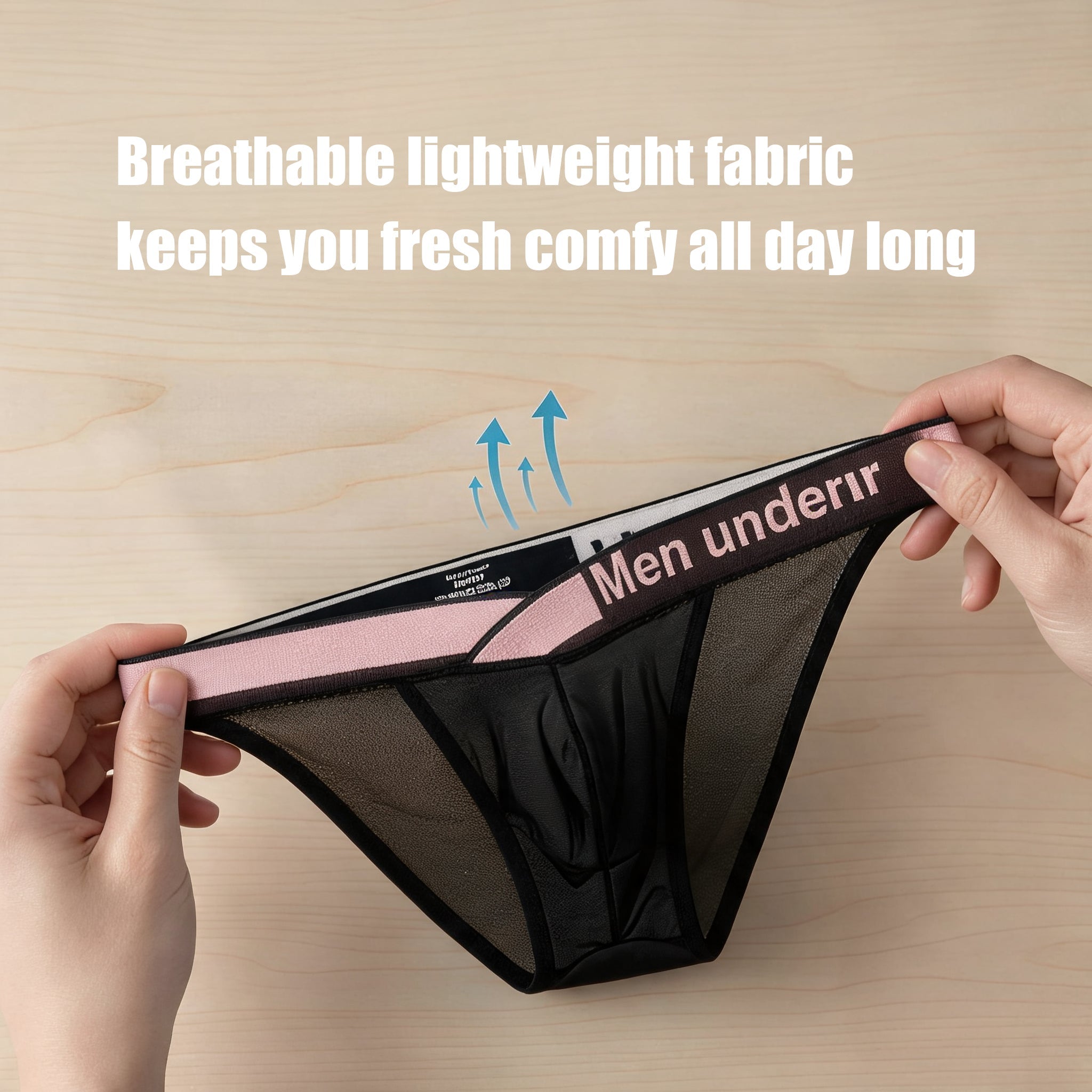 V-belt mesh briefs