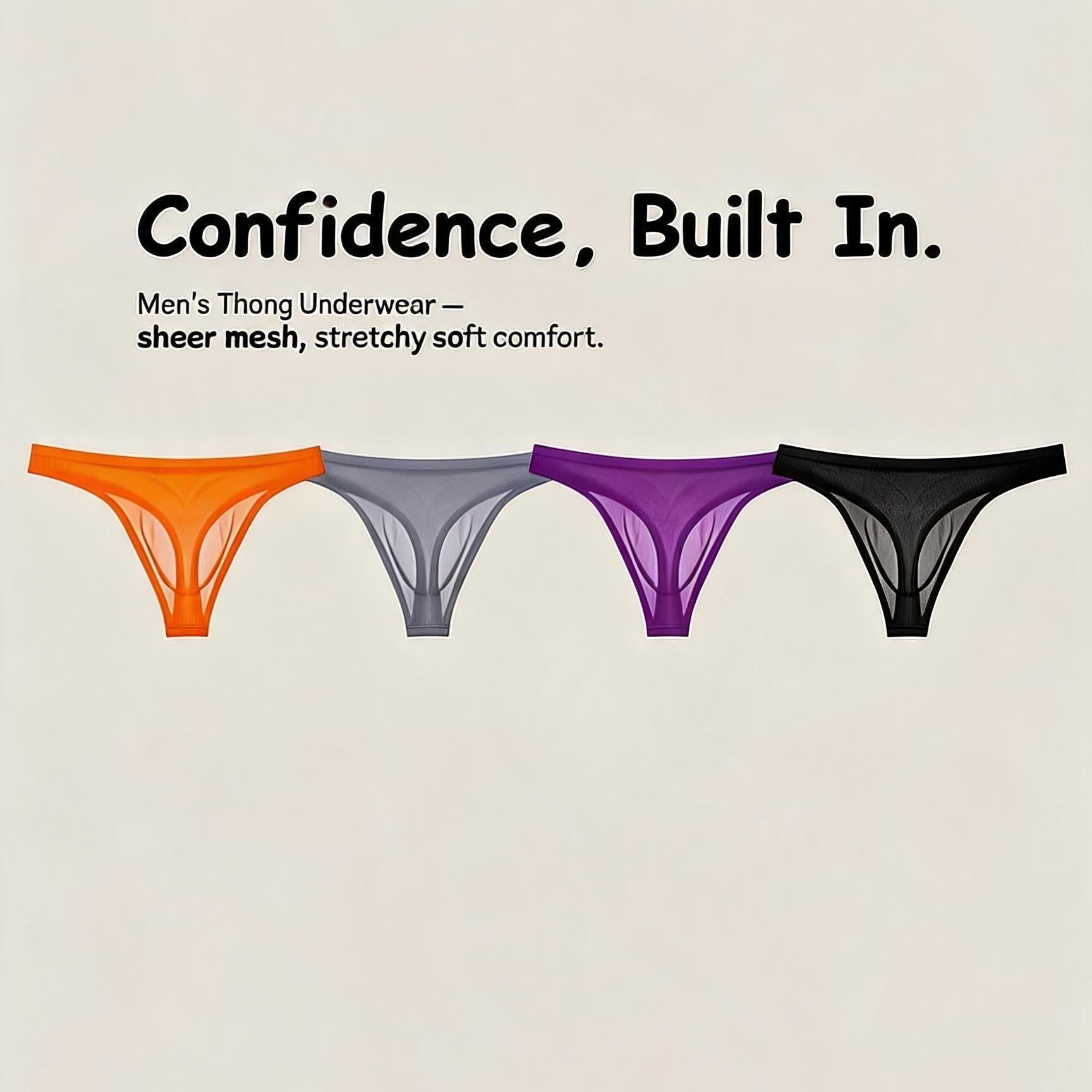 ZD【Hot Sale】Sexy See-Through Ultra-Thin Tech-Stretch Thong