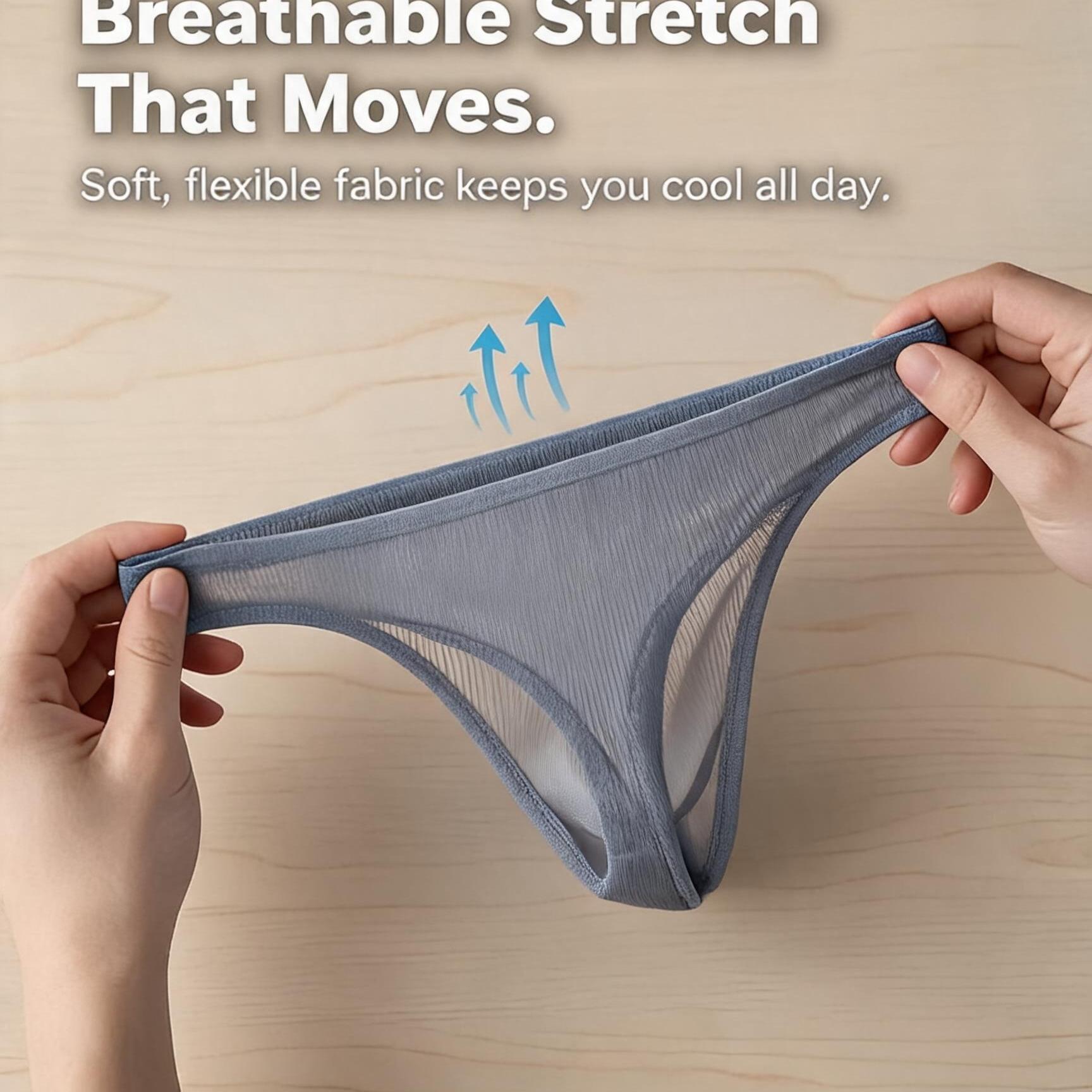 ZD【Hot Sale】Sexy See-Through Ultra-Thin Tech-Stretch Thong