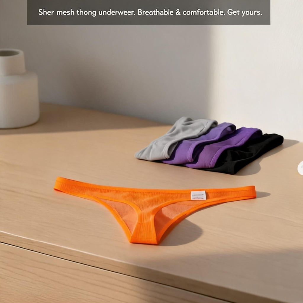 ZD【Hot Sale】Sexy See-Through Ultra-Thin Tech-Stretch Thong