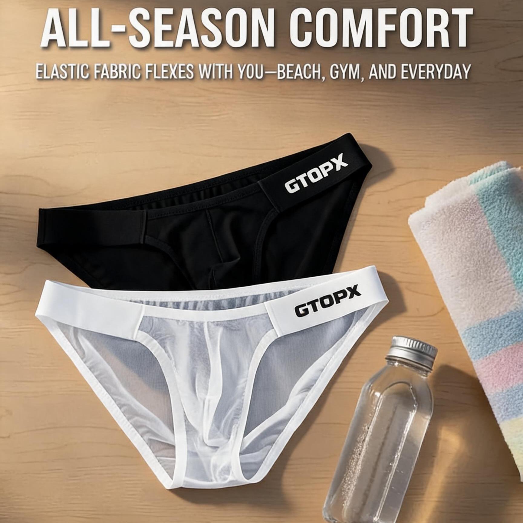 ZD【New Arrival】Ultra Thin Mesh Branded Underwear Show Your Charm