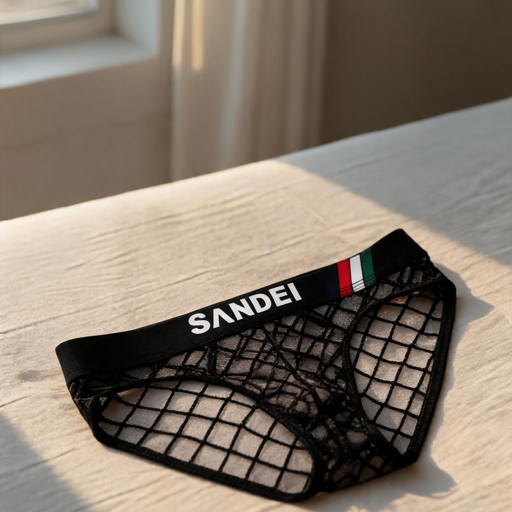 ZD【Limited Time Offer 】Grid Lace Wide Waistband Sporty Comfort Men's Underwear