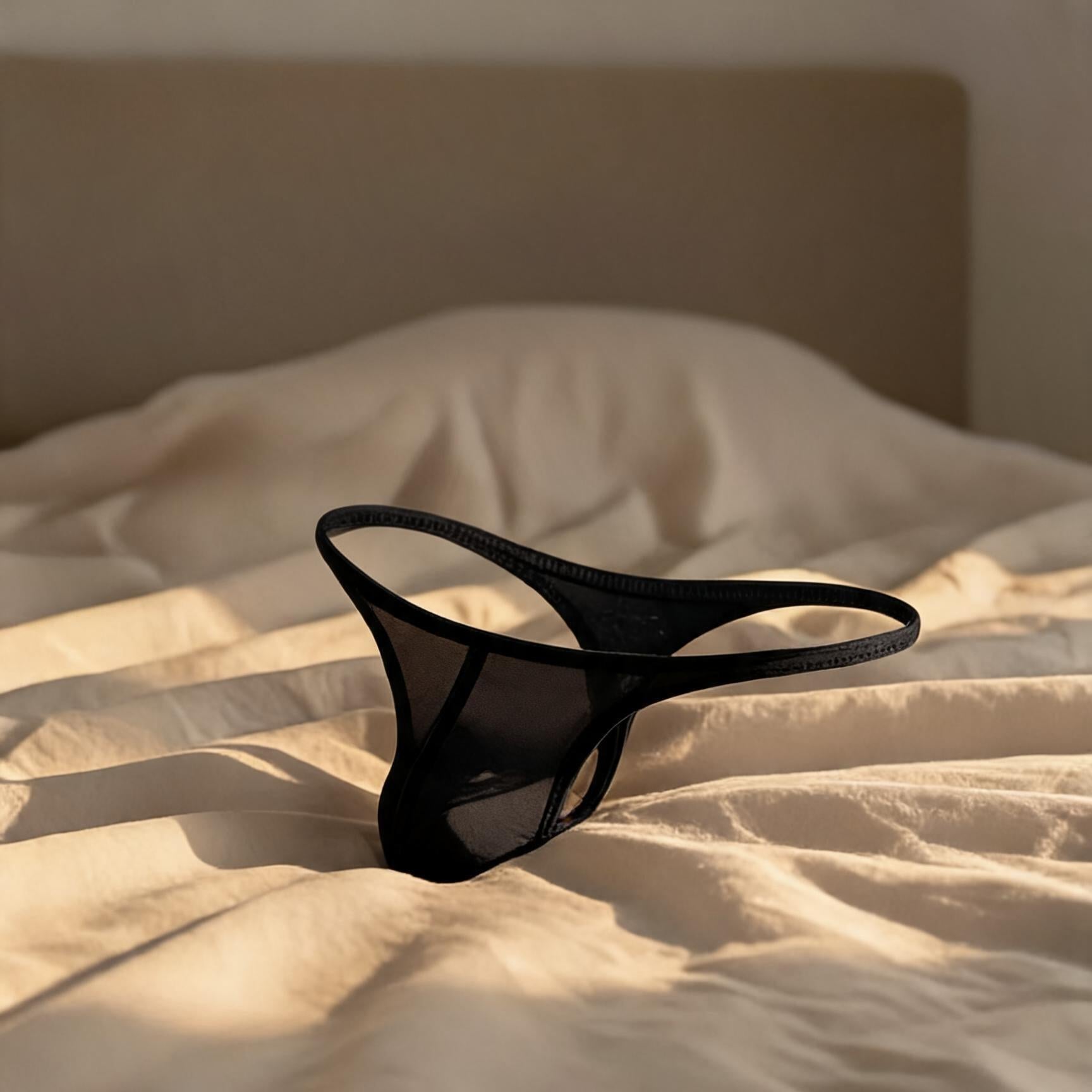 ZD  【Fan Benefit Item】Ultra-Thin Sheer Sexy Low Rise T-Back Fit Thong