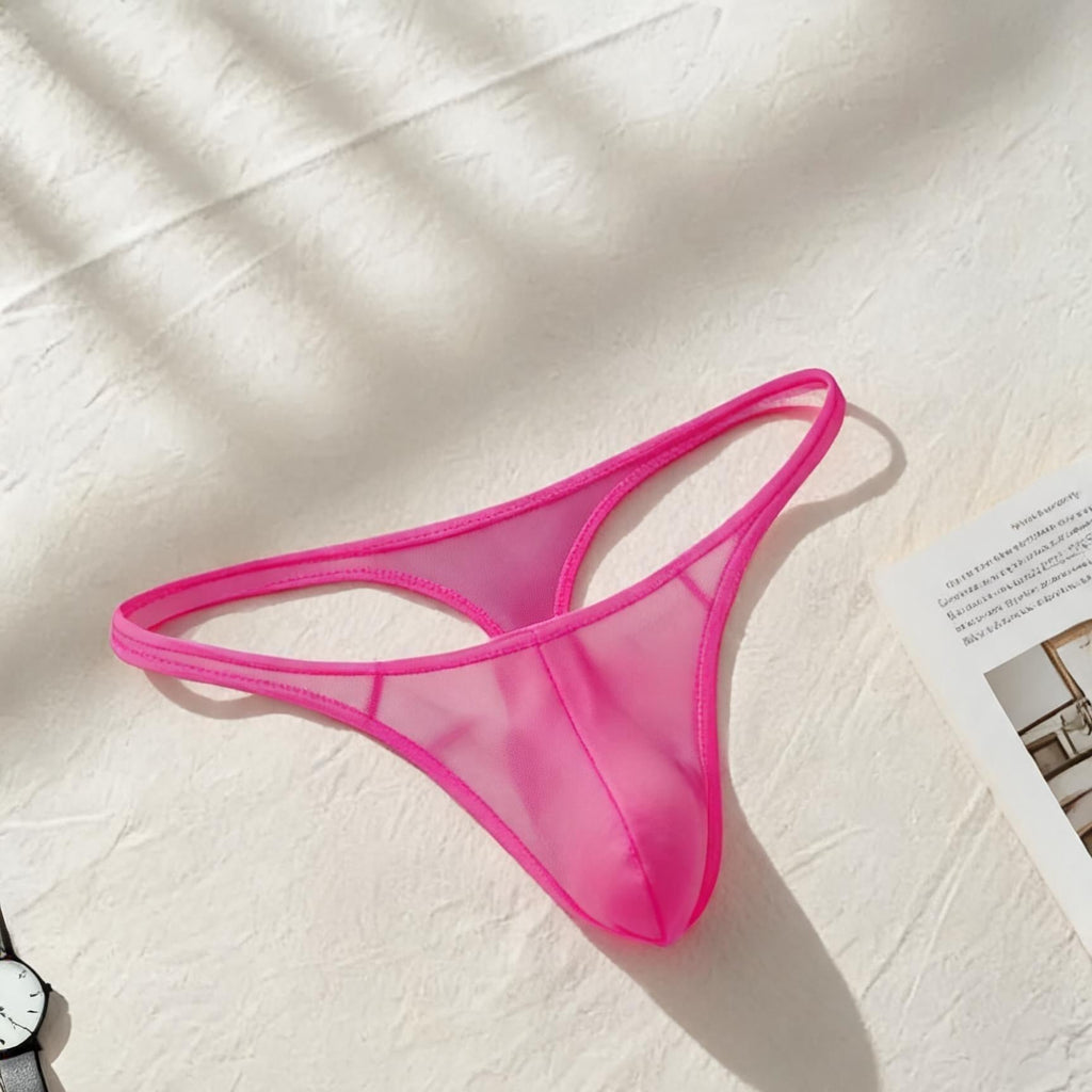ZD  【Fan Benefit Item】Ultra-Thin Sheer Sexy Low Rise T-Back Fit Thong