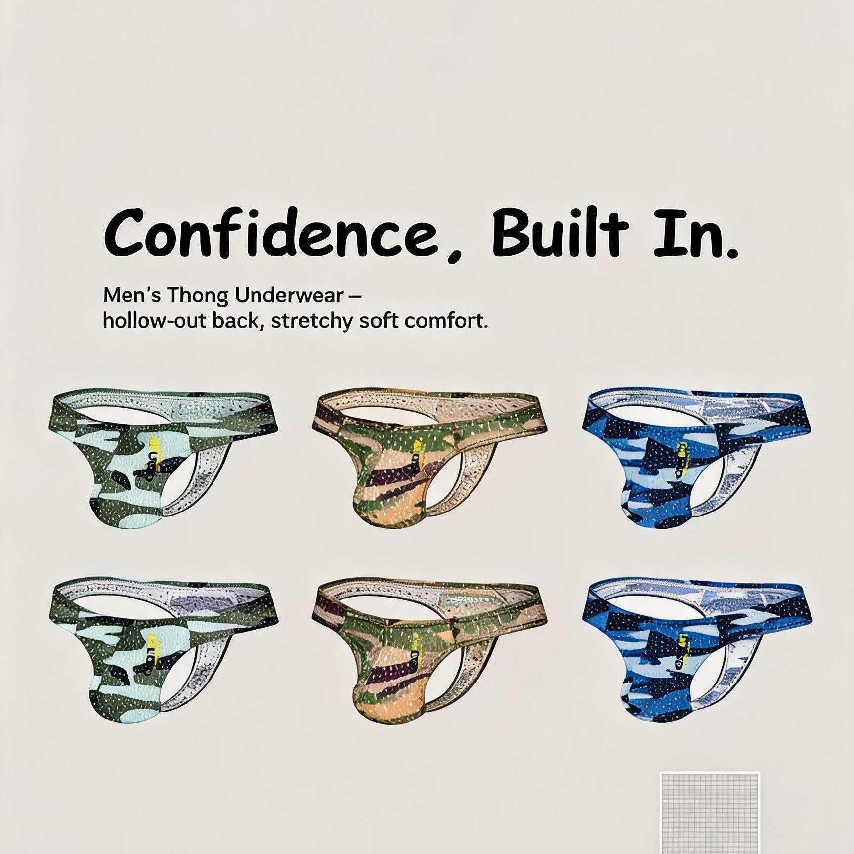 ZD Mesh Camo Swim Briefs