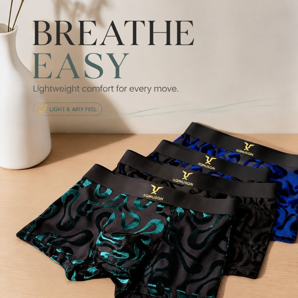 QS Sexy Breathable Mesh Boxer Shorts