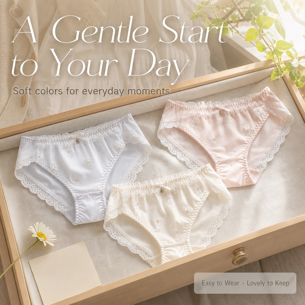 QS Daisy Embroidered Panties