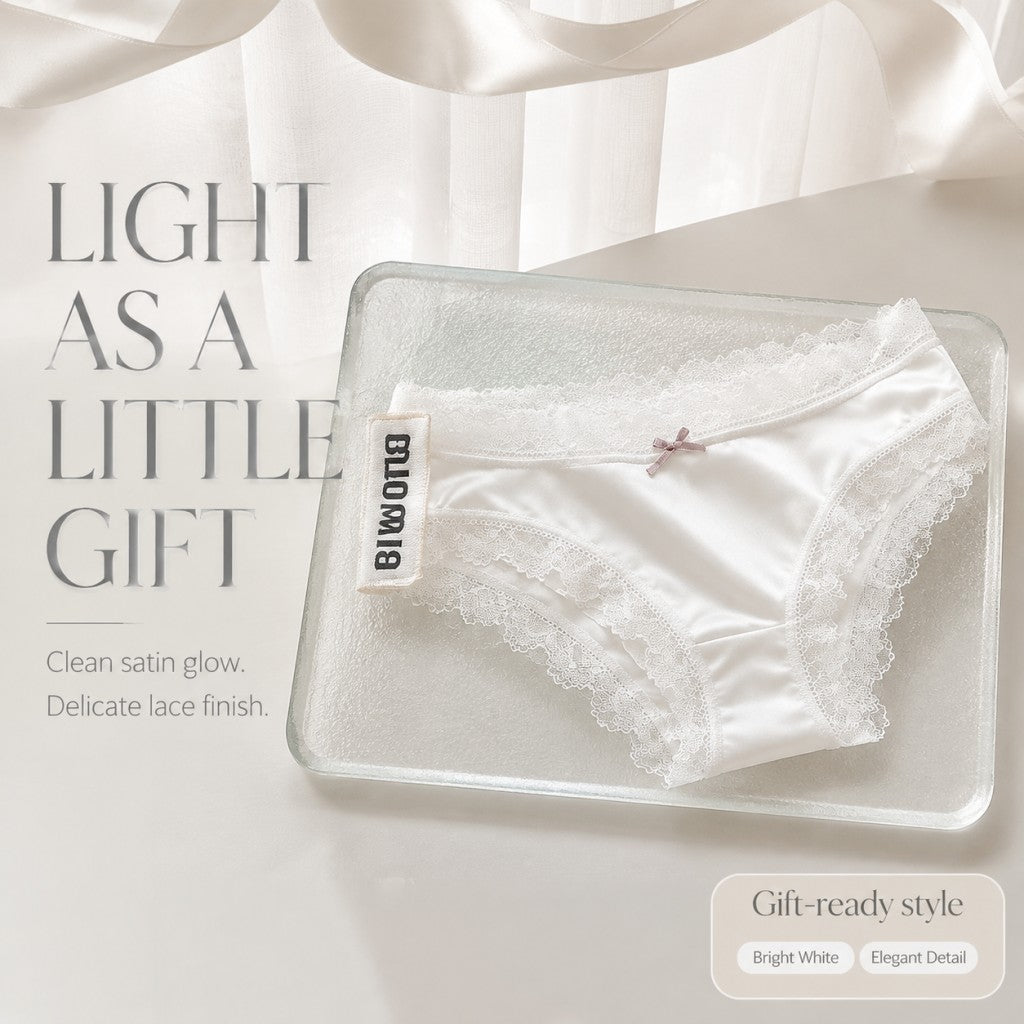 QS Silky Flowing Satin Briefs