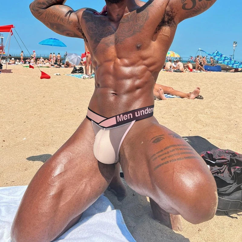 V-belt mesh briefs